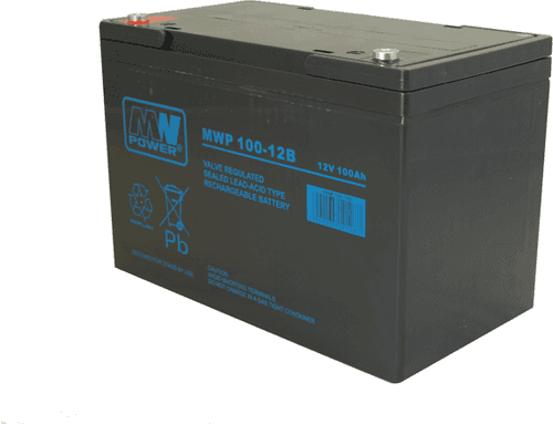 SKU: MWP 100-12B Акумулятор AGM MWP 100Ah 12V 12 років служби - Image 1