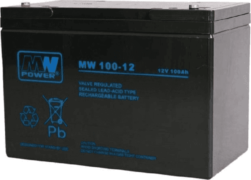 SKU: MWP 100-12h Акумулятор AGM MWP 100Ah 12V 12 років служби - Image 1