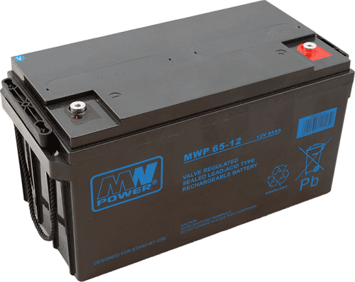 SKU: MWP 65-12 Акумулятор AGM MWP 65Ah 12V 12 років служби - Image 1