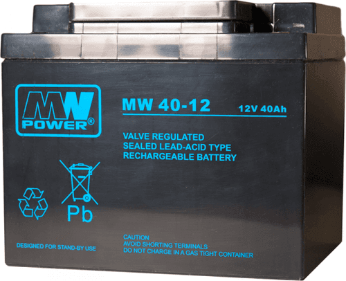 SKU: MW 40-12 Акумулятор AGM MW 40Ah 12V 6-9 років служби M6 - Image 1