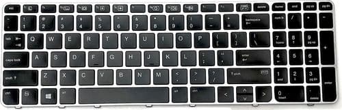 SKU: NKL014 Клавіатура для ноутбука HP EliteBook 850 G3, 850 G4, 755 G3, ZBOOK 15U G4, G3 Grey/Black - Image 1