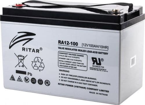 SKU: RA12-100 Акумуляторна батарея AGM RITAR RA12-100 - Image 1
