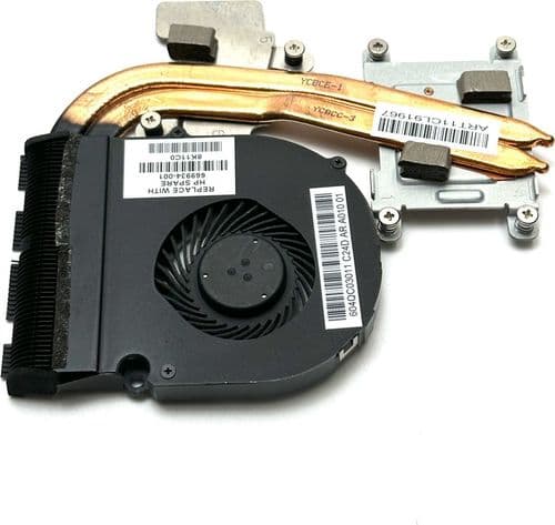 SKU: ZST227 Система охолодження, мідна трубка з вентилятором для ноутбука HP Pavilion DM4-3000 (вживаний) - Image 1