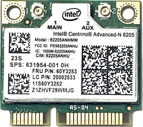 SKU: ZWIFI039 Wi-Fi модуль Intel Centrino Advanced N 6205 (62205ANHMW) - Image 1
