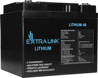 SKU: 11000144 Акумуляторна літієва батарея EXTRALINK LIFEPO4 12.8V 40AH, BMS - Image 1