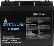 SKU: 11000144 Акумуляторна літієва батарея EXTRALINK LIFEPO4 12.8V 40AH, BMS - Image 2