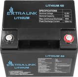 SKU: 11000149 Акумуляторна літієва батарея EXTRALINK LIFEPO4 12.8V 200AH, BMS - Image 5