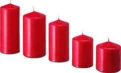 SKU: 80523905 FENOMEN, 805.239.05 Свічка без аромату, 5шт, червона - Image 2