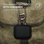 SKU: AKS022 Чохол Hang Silicone Case для Apple AirPods 1/2 Black (HANG-WH) - Image 3