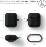 SKU: AKS022 Чохол Hang Silicone Case для Apple AirPods 1/2 Black (HANG-WH) - Image 2