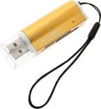 SKU: AKS256 Кардрідер USB Siyoteam MicroSD/SD/CF Gold (SY-662) - Image 2