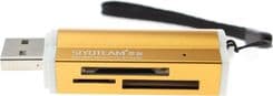 SKU: AKS256 Кардрідер USB Siyoteam MicroSD/SD/CF Gold (SY-662) - Image 1