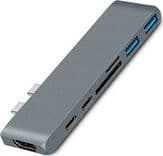 SKU: AKS258 Type-C хаб 7 in 1 Space Gray (18W21) - Image 1