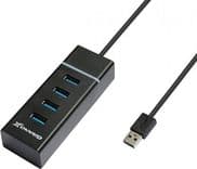 SKU: AKS260 USB хаб Grand-X 4 x USB 3.0 Black (GH-412) - Image 1