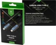 SKU: AKS295 Дата кабель USB-C to USB-C 0.8m USB4 240W 40GBps 8K60Hz Nylon Vinga (VCPDCU4) - Image 3