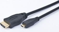 SKU: CB002 Кабель мультимедійний HDMI to micro-HDMI 1,8 м Cablexpert Чорний (CC-HDMID-6) - Image 2