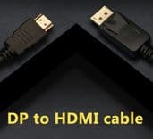 SKU: CB015 Кабель мультимедійний DisplayPort to HDMI 1,8 м ProLogix Чорний (PR-DP-HDMI-P-02-30) - Image 3