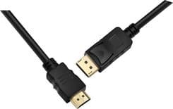 SKU: CB015 Кабель мультимедійний DisplayPort to HDMI 1,8 м ProLogix Чорний (PR-DP-HDMI-P-02-30) - Image 2