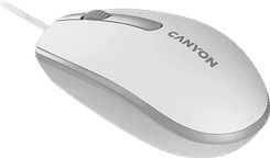 SKU: CM10 Миша дротова Canyon M-10 USB White/Gray - Image 4