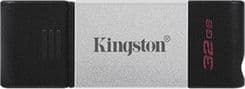 SKU: FL010 Флеш-накопичувач Kingston DataTraveler 80 32GB USB Type-C Black - Image 1