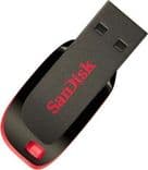 SKU: FL016 Флеш-накопичувач SANDISK Cruzer Blade 16GB USB 2.0 Black/Red - Image 2
