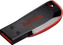 SKU: FL018 Флеш-накопичувач SANDISK Cruzer Blade 64GB USB 2.0 Black/Red - Image 3