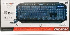 SKU: KL002 Клавіатура дротова Crown CMK-5020 USB Black (ENG / RU) - Image 2