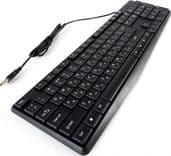 SKU: KL013 Клавіатура дротова Cobra OK-104 USB Black (ENG / RU / UA) - Image 4