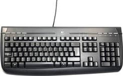 SKU: KL014 Клавіатура дротова Logitech Y-US76A USB Black (ENG) Вживаний - Image 1