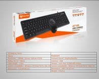 SKU: KM007 Комплект дротовий MEETION AT100 USB Black (ENG / RU / UA) - Image 2