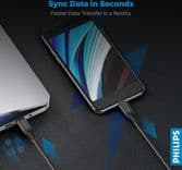 SKU: LPNA027185621 Кабель PHILIPS DLC5206L USB Type-C to Lightning - Image 3