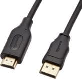 SKU: LPNA042163125 Кабель мультимедійний Amazon Basics HDMI to DisplayPort 0,9 м Чорний (OpenBox) - Image 1