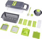 SKU: LPNHE757519024 Овочерізка Toskope 15 в 1, з 7 змінними лезами, для нарізки кубиків і натирання - Image 1