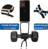 SKU: LPNHE757663516 Силіконовий чохол із ремінцем для Samsung Galaxy A33 5G Black/Gold - Image 3