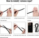 SKU: LPNHE757663516 Силіконовий чохол із ремінцем для Samsung Galaxy A33 5G Black/Gold - Image 4