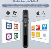 SKU: LPNHK155468499 Презентер TOKASS PowerPoint Remote Control Wireless 2.4GHz Black - Image 7