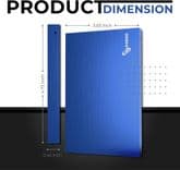 SKU: LPNHK183799005 Портативний зовнішній жорсткий диск SUHSAI на 500 ГБ сумісний з ігровим ПК, Mac, ноутбуком, Xbox, Xbox One, PS4 (синій) - Image 5