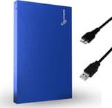 SKU: LPNHK183799005 Портативний зовнішній жорсткий диск SUHSAI на 500 ГБ сумісний з ігровим ПК, Mac, ноутбуком, Xbox, Xbox One, PS4 (синій) - Image 1