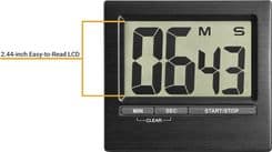 SKU: LPNIC013131163 Електронний таймер і секундомір з великим дисплеєм TFA Dostmann, 38.2013.01 (OpenBox) - Image 3