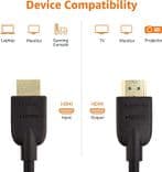 SKU: LPNIC083763023 Кабель мультимедійний Amazon Basics Ultra HD HDMI to HDMI 0,9 м Чорний (OpenBox) - Image 3