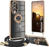 SKU: LPNIC084876274 Чохол зі шнурком Yutwo для Honor 70 Black/Gold - Image 1