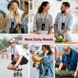 SKU: LPNIC084876274 Чохол зі шнурком Yutwo для Honor 70 Black/Gold - Image 6