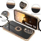 SKU: LPNIC084876274 Чохол зі шнурком Yutwo для Honor 70 Black/Gold - Image 4