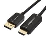 SKU: LPNIC085084677 Кабель мультимедійний DisplayPort to HDMI 1,8 м Amazon Чорний (OpenBox) - Image 1
