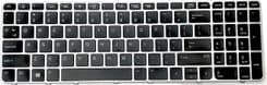SKU: NKL014 Клавіатура для ноутбука HP EliteBook 850 G3, 850 G4, 755 G3, ZBOOK 15U G4, G3 Grey/Black - Image 1