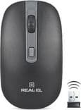 SKU: RM303WI Миша бездротова Real-EL RM303 Wireless 2.4GHz Black/Grey - Image 2