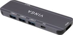 SKU: VHYC6FC Концентратор Vinga USB-C 3.1 to HDMI+3xUSB3.0+PD100W+USB-C (VHYC6FC) - Image 2