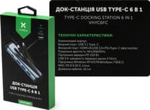 SKU: VHYC6FC Концентратор Vinga USB-C 3.1 to HDMI+3xUSB3.0+PD100W+USB-C (VHYC6FC) - Image 3