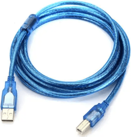 SKU: AD006 Кабель для принтера USB AM-BM 1,5м Blue (28AWG) - Image 1