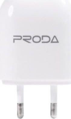 SKU: AKS017 Мережевий зарядний пристрій Proda 2 USB 2.1 A White (RP-U21) - Image 1